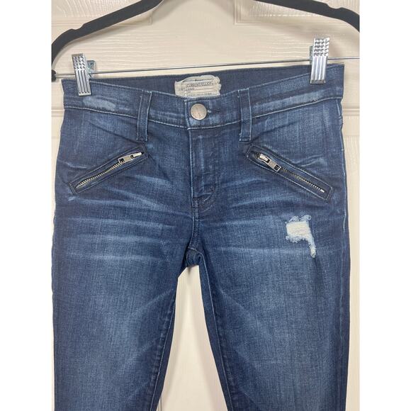 Current/Elliott Silverlake Zip Ankle Skinny Leg Jeans Sargent Revolve Low Rise - Picture 4 of 12